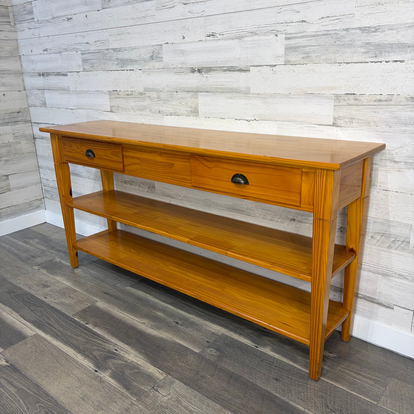 Rustic Pine Sofa Table Console