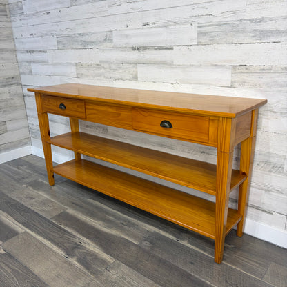 Rustic Pine Sofa Table Console