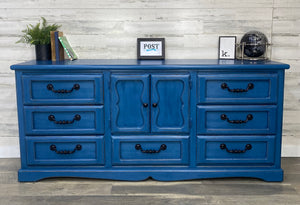 Large Navy Blue Dresser