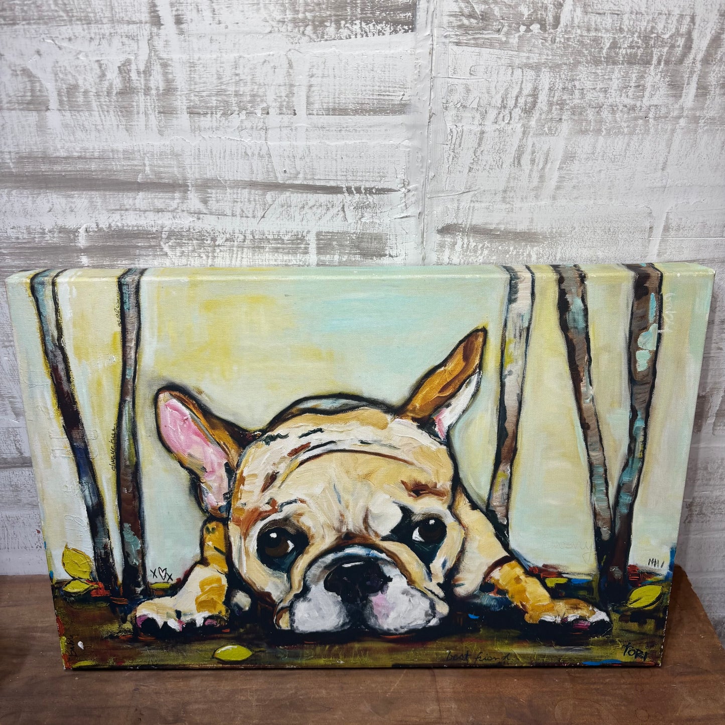 French Bulldog "Smushy" Canvas Art