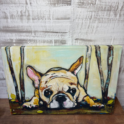 French Bulldog "Smushy" Canvas Art