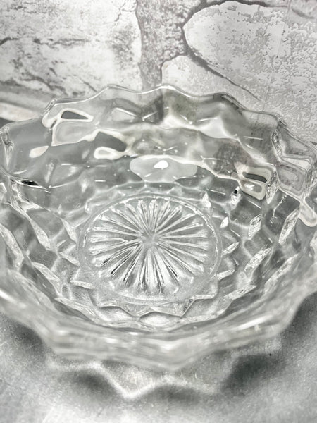 Fostoria Glass Round Candy Dish W/ Handle