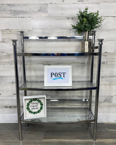 Glass Plant Stand Shelf