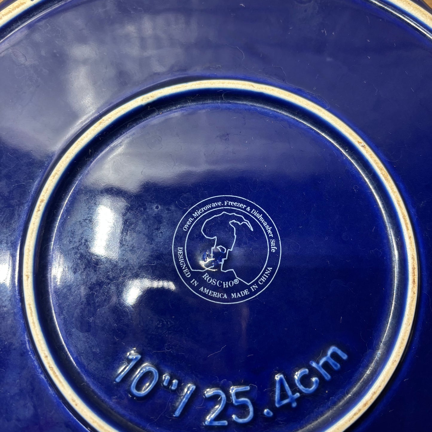 Roshch Cobalt Blue Quiche Porcelain Dish