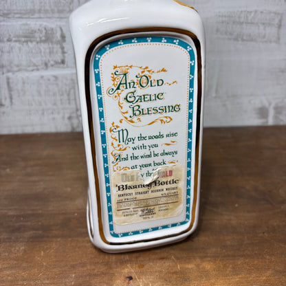 Vintage 1970 Old Fitzgerald Blarney Irish Decanter Bottle
