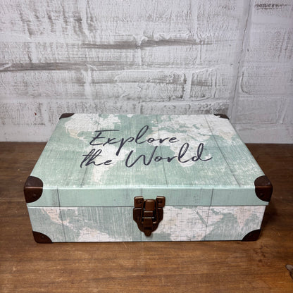 "Explore the World" Decorative Storage Box