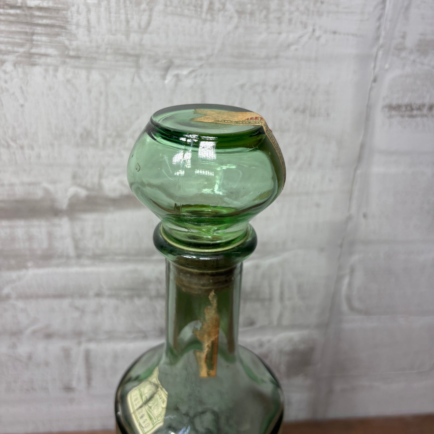 Vintage Old Fitzgerald Kentucky Bourbon Whiskey Glass Decanter