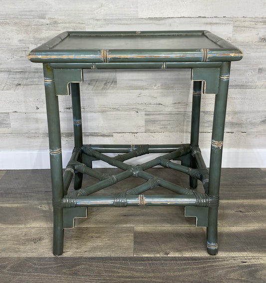 Pier 1 Green Bamboo End Table