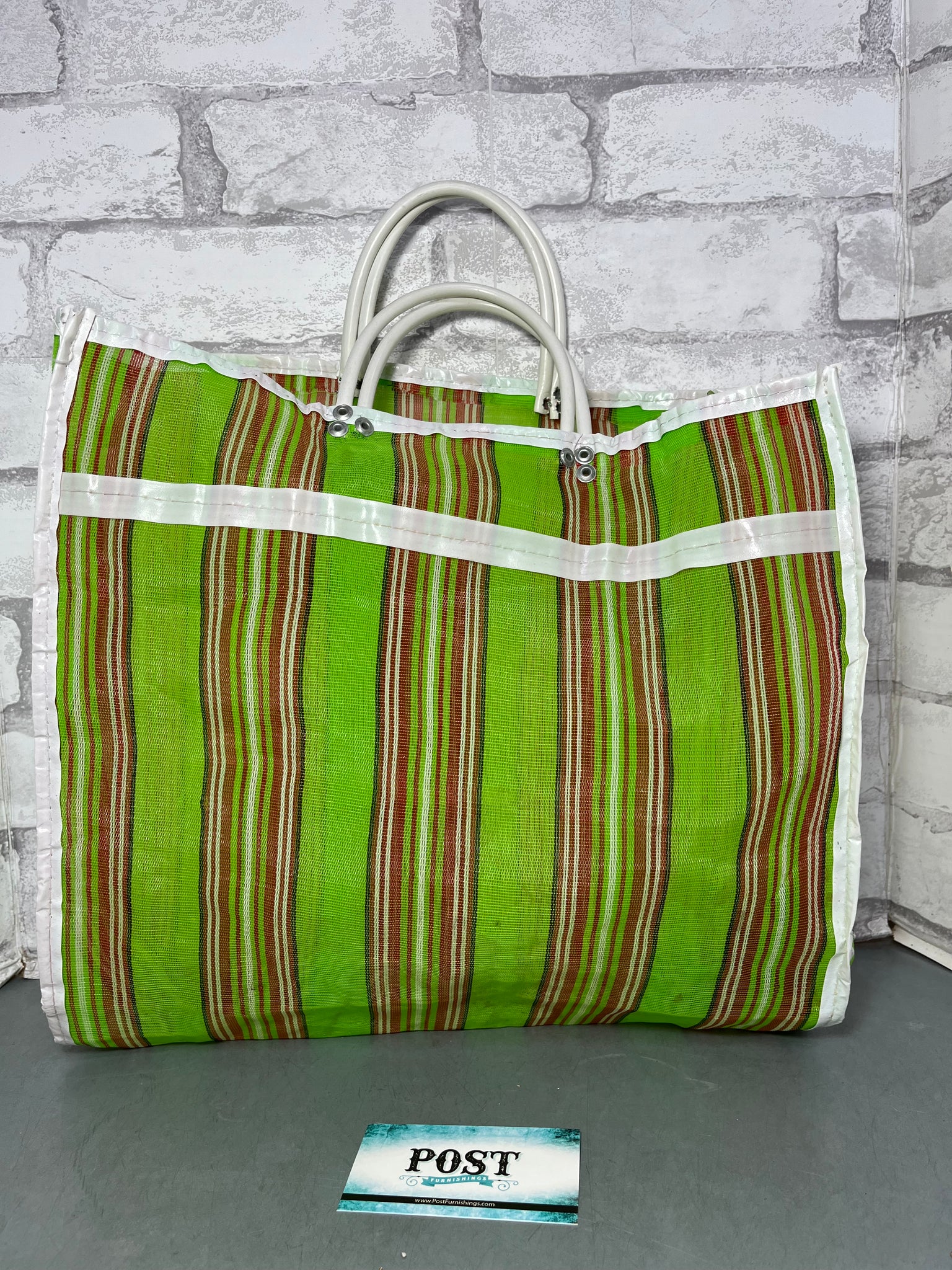 Green Gusseted Mercado Bag