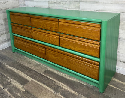Green & Oak Dresser