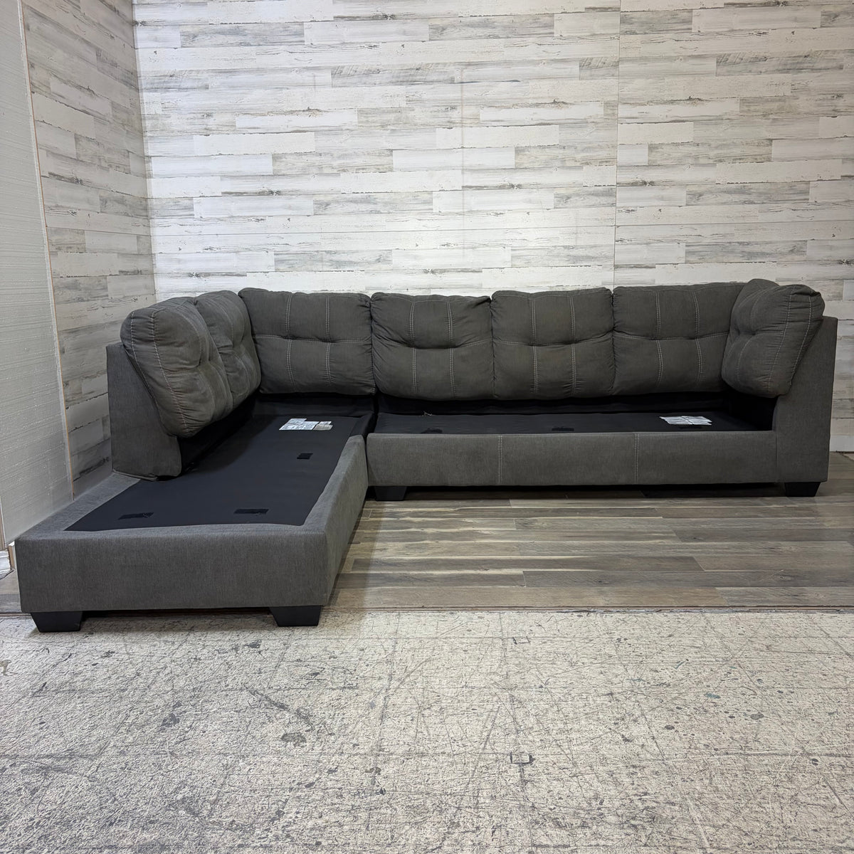 Gray 3pc Ashley Sectional Couch