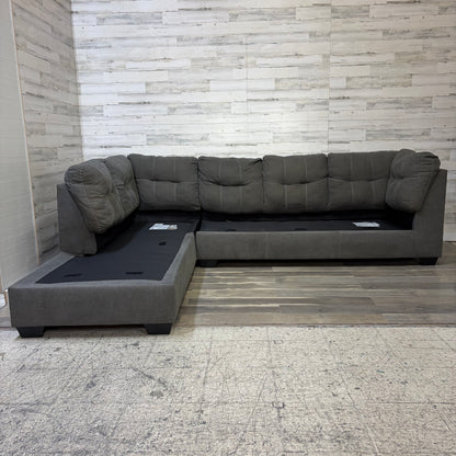 Gray 3pc Ashley Sectional Couch