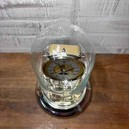 Vintage Elgin Gold Moon Phase Mantle Clock
