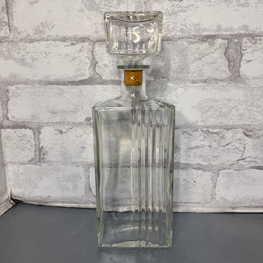 Vintage Glass Decanter W/ Stopper
