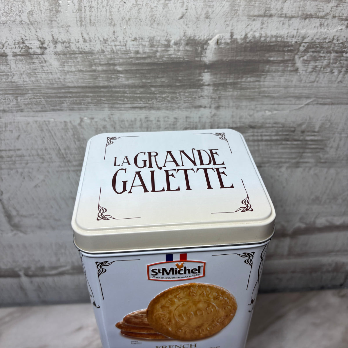 St Michel La Grande Galette French Butter Cookies Advertising Tin