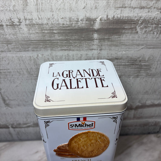 St Michel La Grande Galette French Butter Cookies Advertising Tin