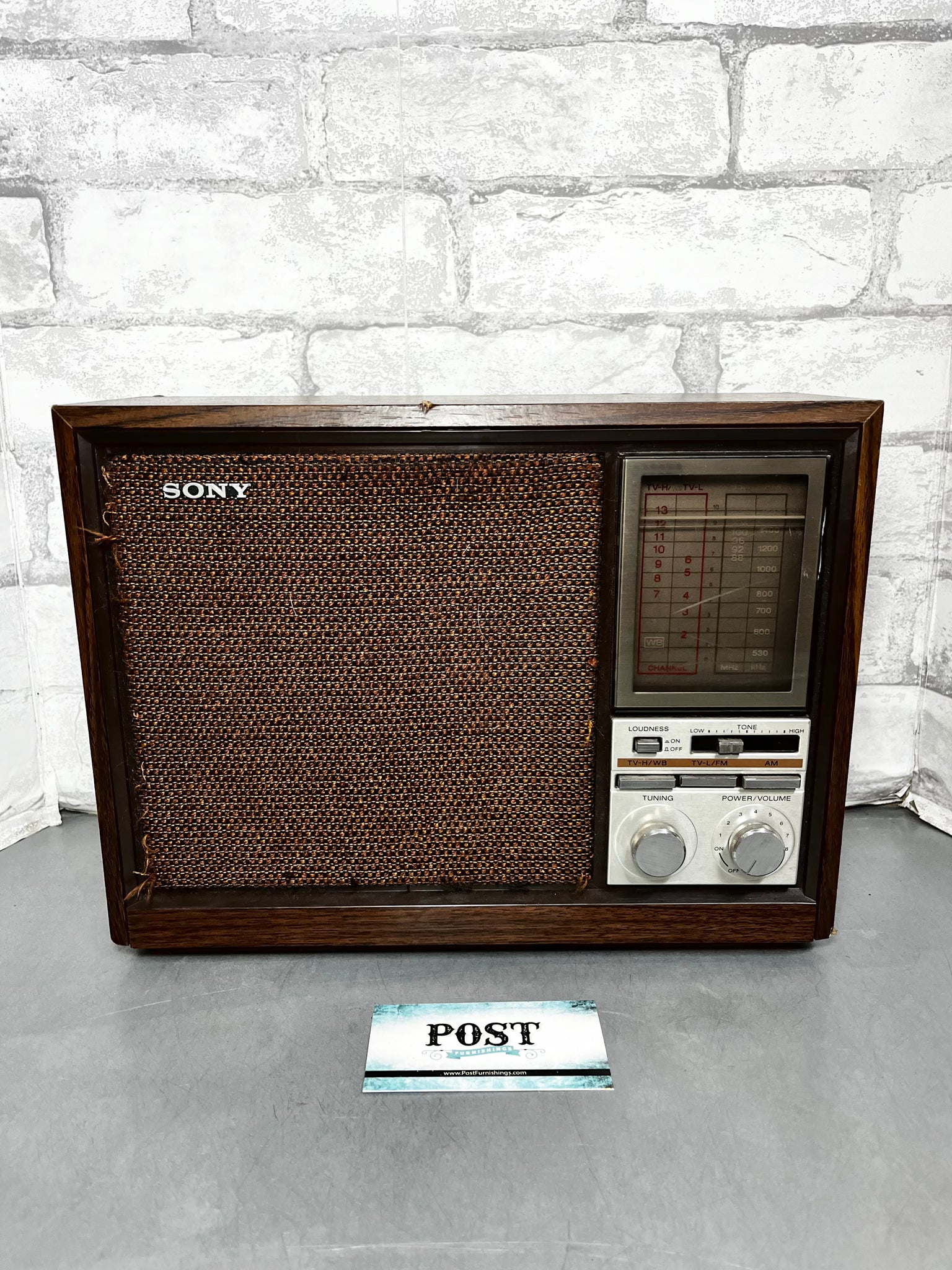 Vintage Sony Tabletop Radio FM/AM/WB