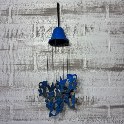 Vintage Blue Hummingbird Wind Chime