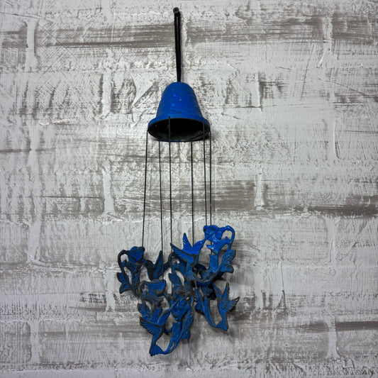 Vintage Blue Hummingbird Wind Chime