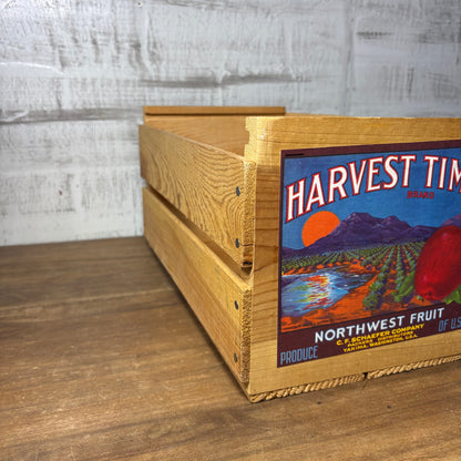 "Harvest Time" Wooden Crate