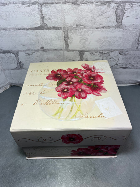 Floral Keepsake Storage Box