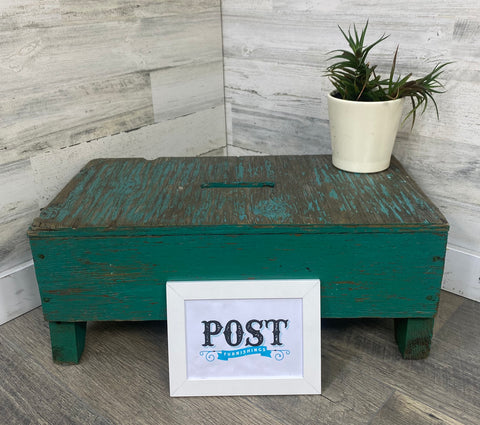 Rustic Wood Stool/ Plant Stand