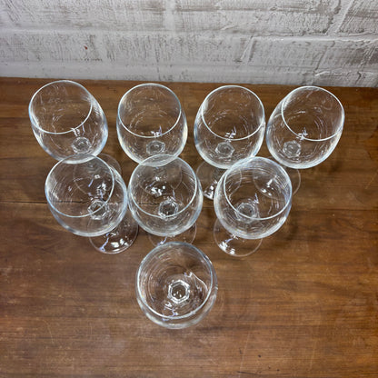 Vintage Crystal Glass Wine Glasses Set Of 8