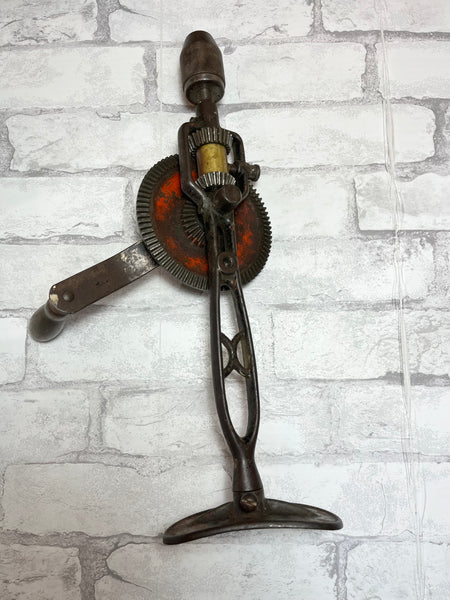 Antique Goodell Pratt Shoulder Hand Crank Drill