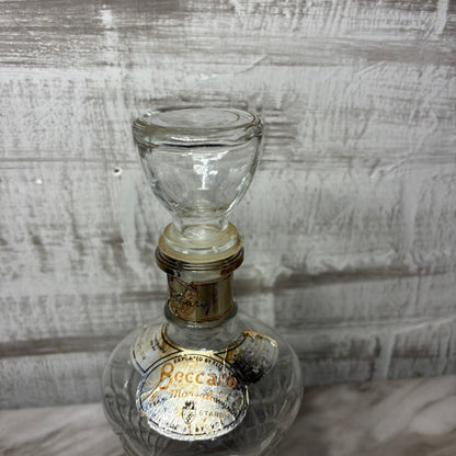 Vintage Beccaro Glass Decanter W/ Stopper