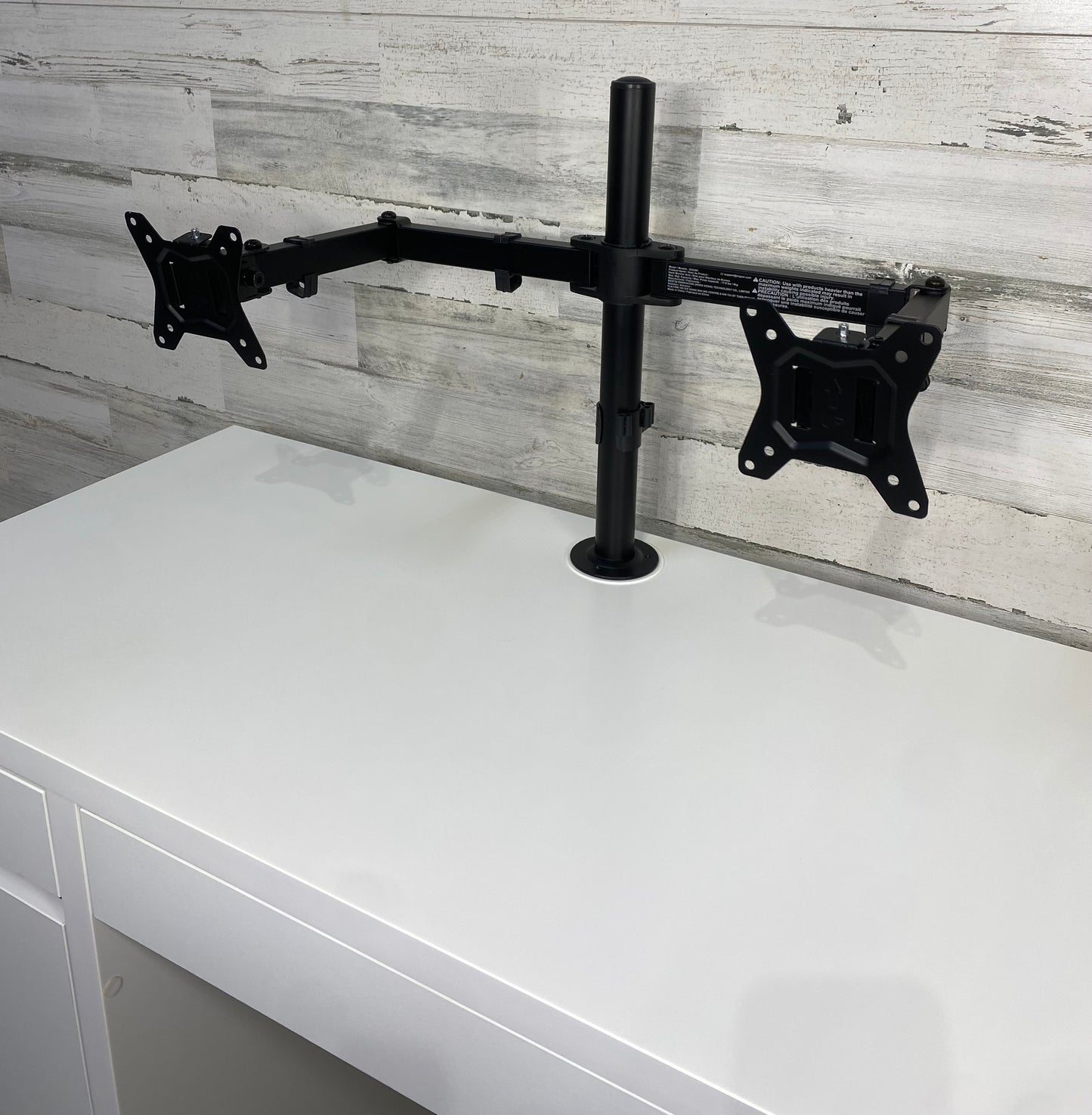 IKEA MICKE Desk with Dual Monitor Stand