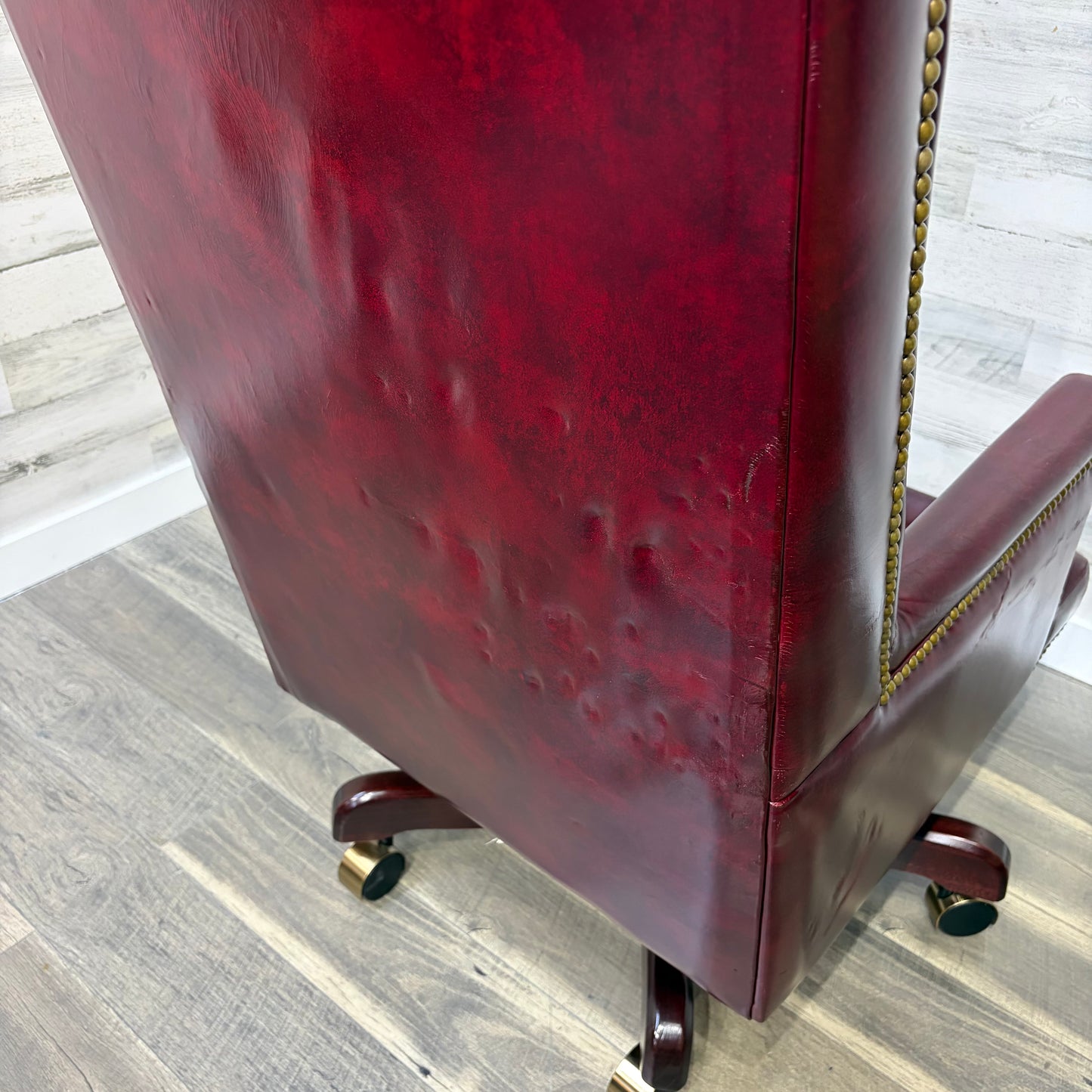 Vintage Paoli Leather Office Chair