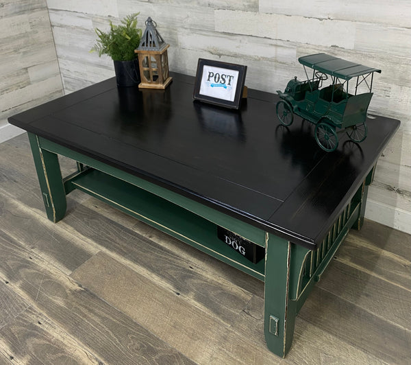 Farmhouse Green Coffee Table