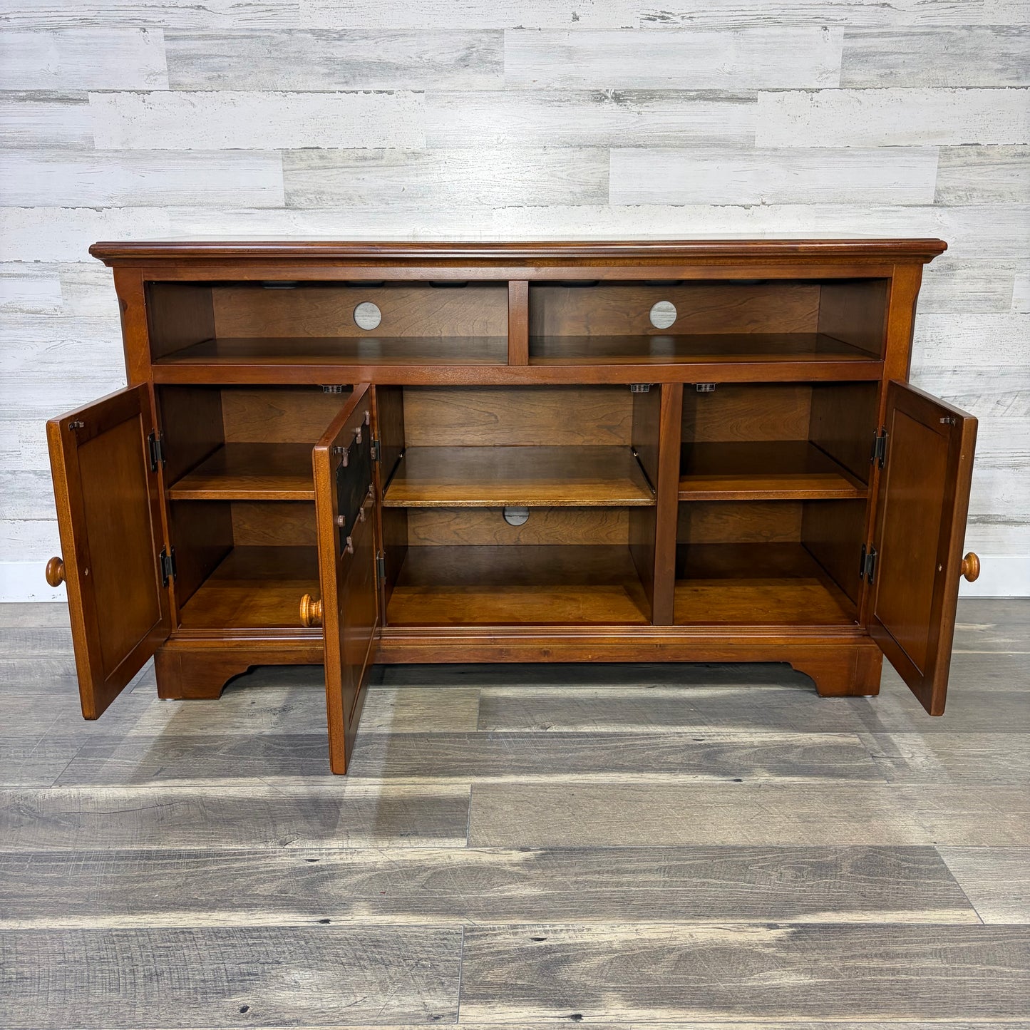 Wood & Stone Tv Stand