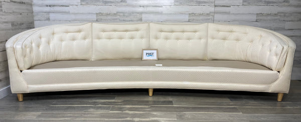 Mid Century Curved Sofa Couch