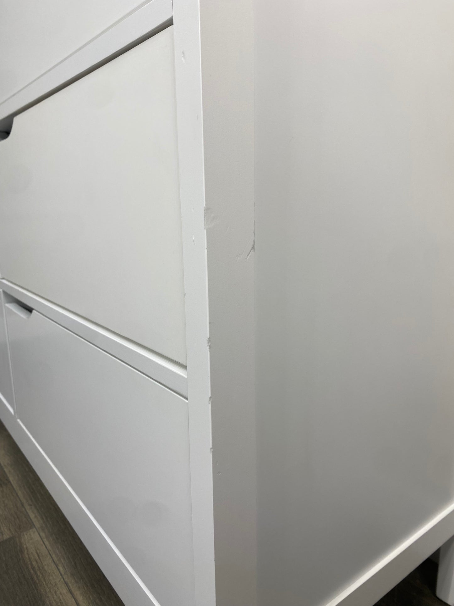 Modern White 6 Drawer Dresser