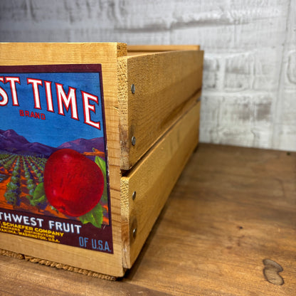 "Harvest Time" Wooden Crate