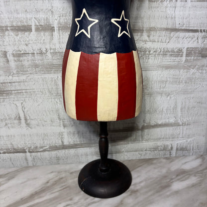 Americana Tabletop Paper Mache Mannequin
