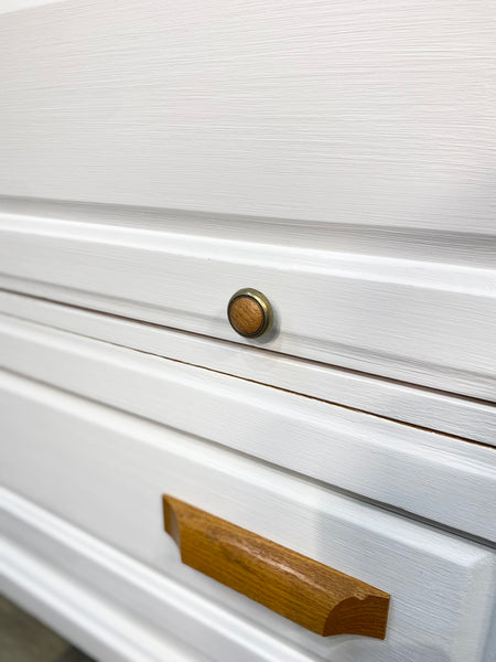 White File Cabinet W/ Printer Tray