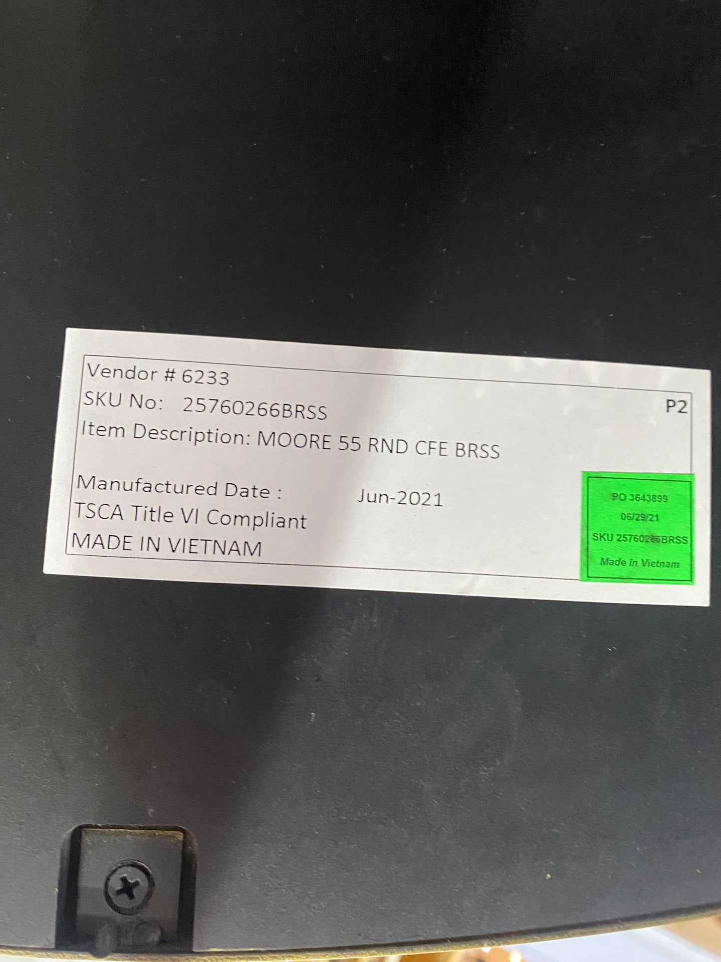 Restoration Hardware “Moore” Coffee Table