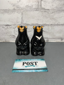 Barefoot Bears Black Bear Salt and Pepper Shakers