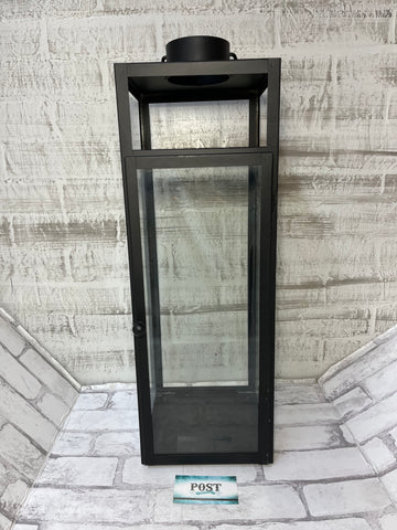 Large Glass and Metal Candle Lantern