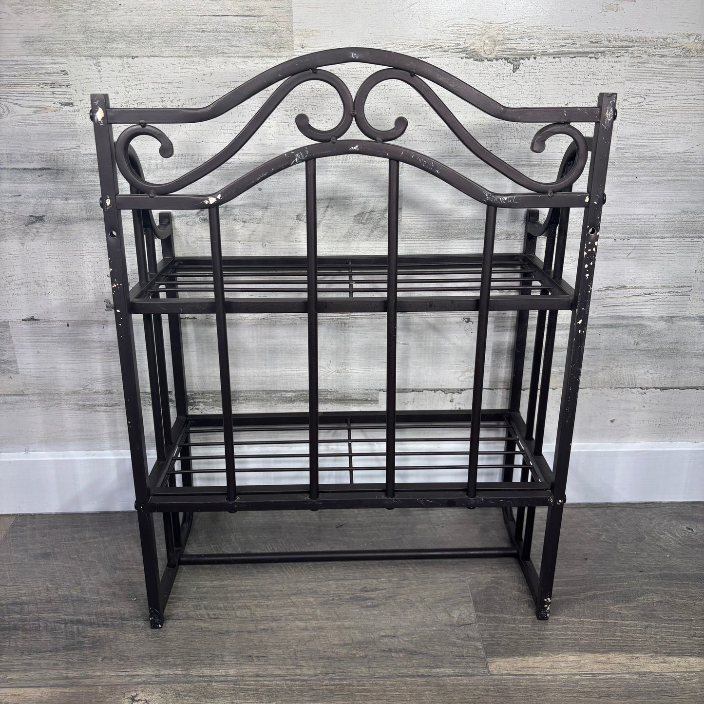 2-Tier Metal Wall Mount Shelf