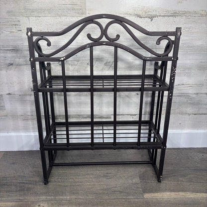2-Tier Metal Wall Mount Shelf