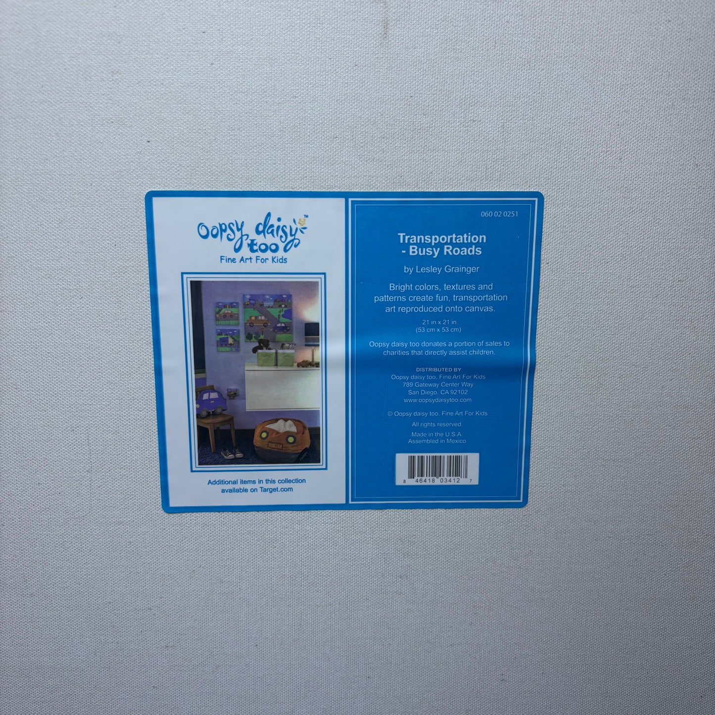Oopsy Daisy Busy Road Canvas Art
