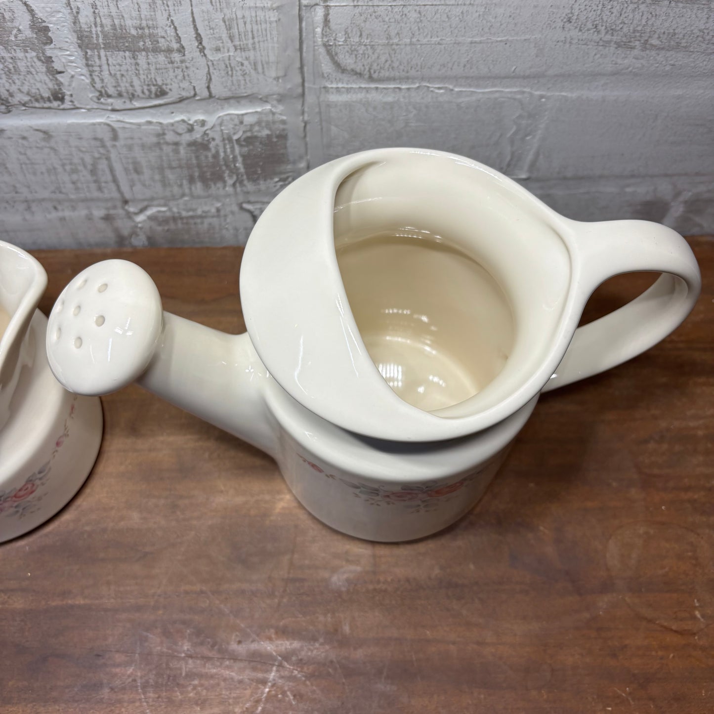 Vintage Pfaltzgraff Trousseau Water Can/ Creamer Pitcher Set