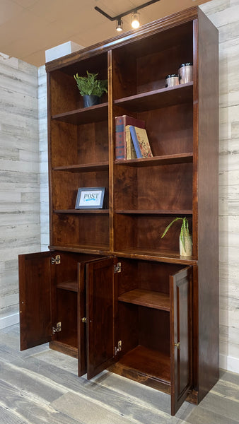 Large Wood Bookshelf Unit