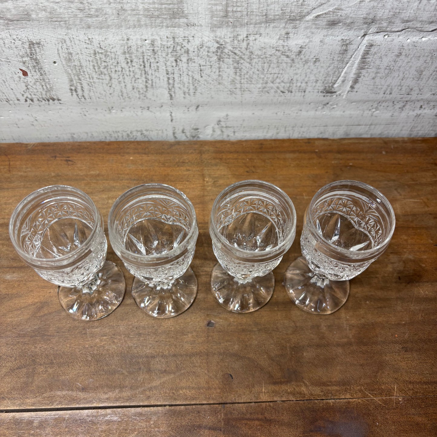 Zajecar D’Adriana Hand Cut Crystal Goblets Set of Four