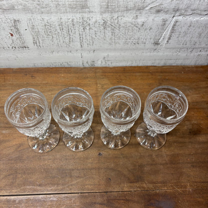 Zajecar D’Adriana Hand Cut Crystal Goblets Set of Four