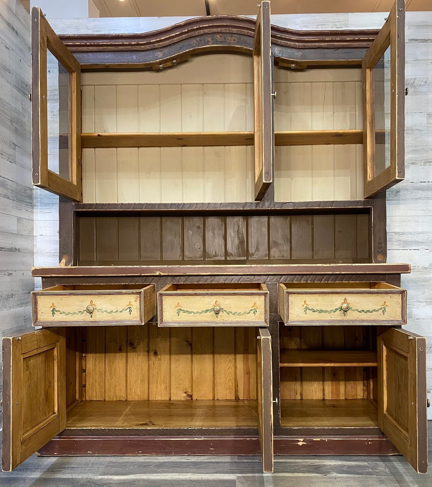 Rustic European Hutch