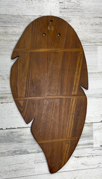 Wooden Leaf Decor